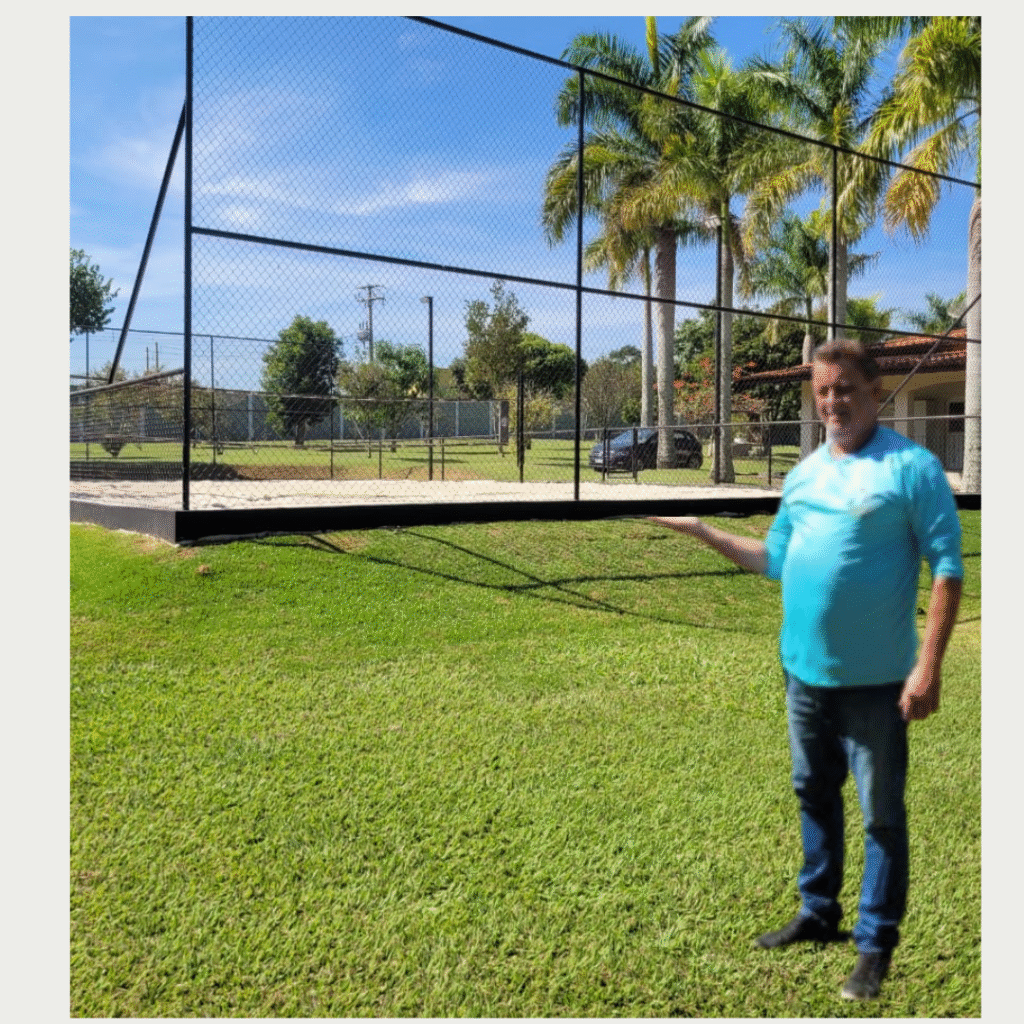 Quadra em construção